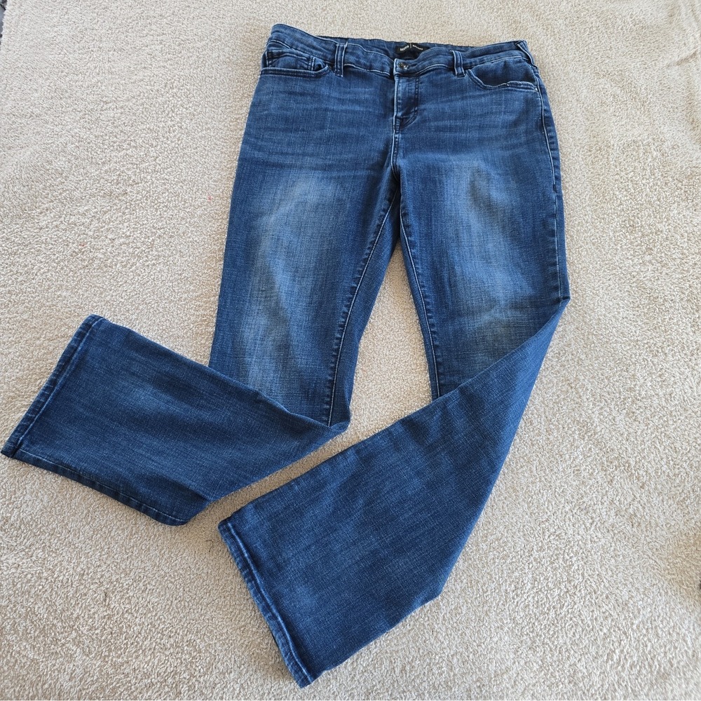 True Religion Becca Mid Rise Bootcut Dark Wash Denim Jeans Size 34